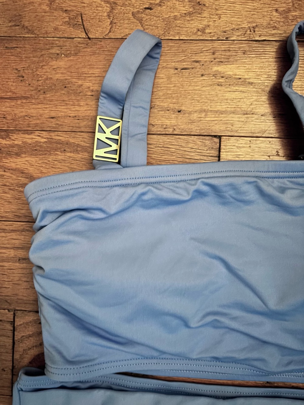 Michael Kors Light Blue Two-Piece Bandeau Swim Bikini Set - Picture 2 of 6